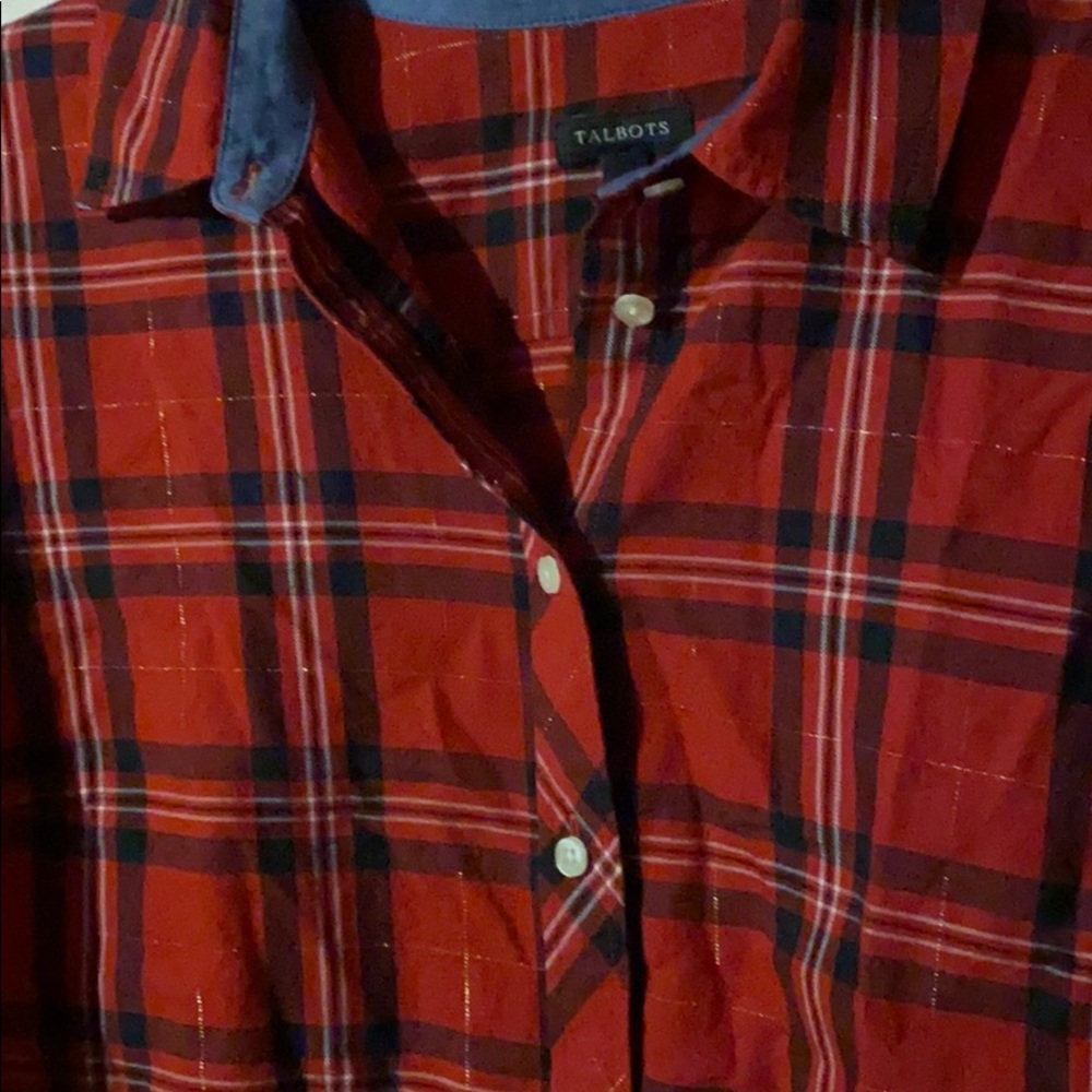 ♥️ Talbots ♥️button down shirt ♥️ - Picture 5 of 5